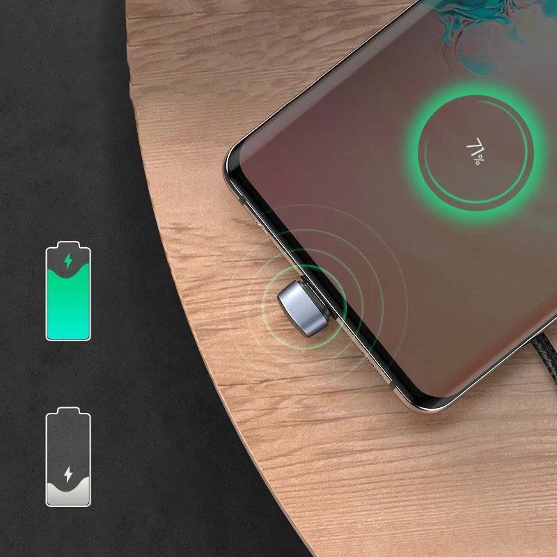Kabllo Ugreen USB në USB Type-C, 2m, 3A, 18W, kënd 180°, Gri