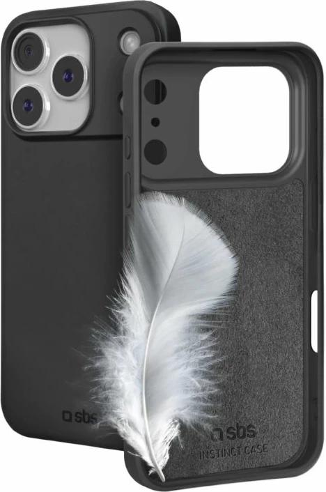 Kapak telefoni SBS Instinct për iPhone 17 Pro, i zi