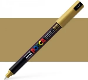 UNI POSCA PC-1M Marker – Ngjyrë Gold (Ari)