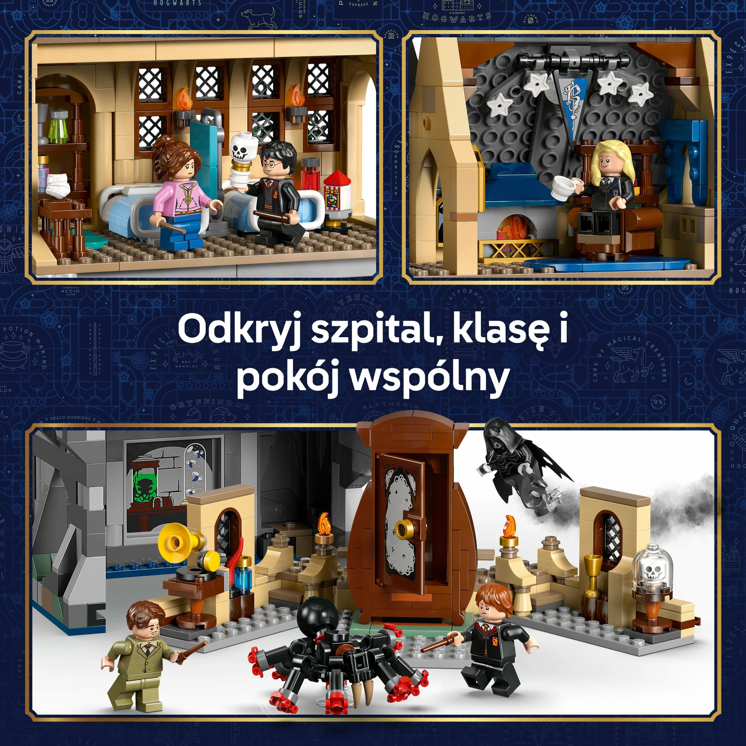 Set ndërtimi LEGO Harry Potter Hogwarts Castle: Hospital Wing 76463, 907 elemente