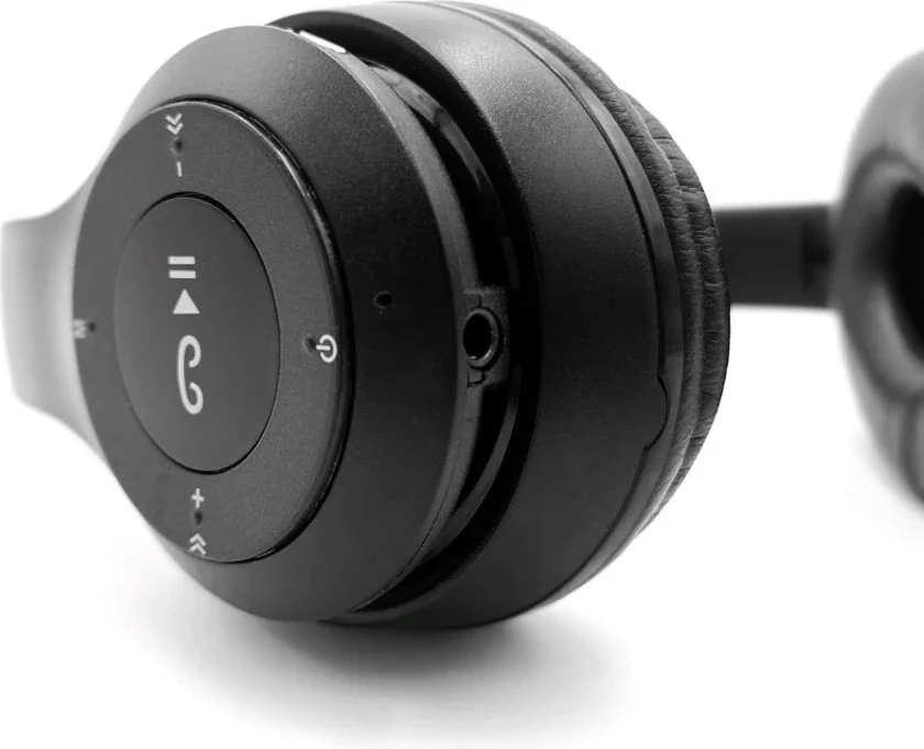 Kufje Wireless Media-Tech EPSILION BT MT3591, Bluetooth 4.2, me Mikrofon, Radio FM, të Zeza