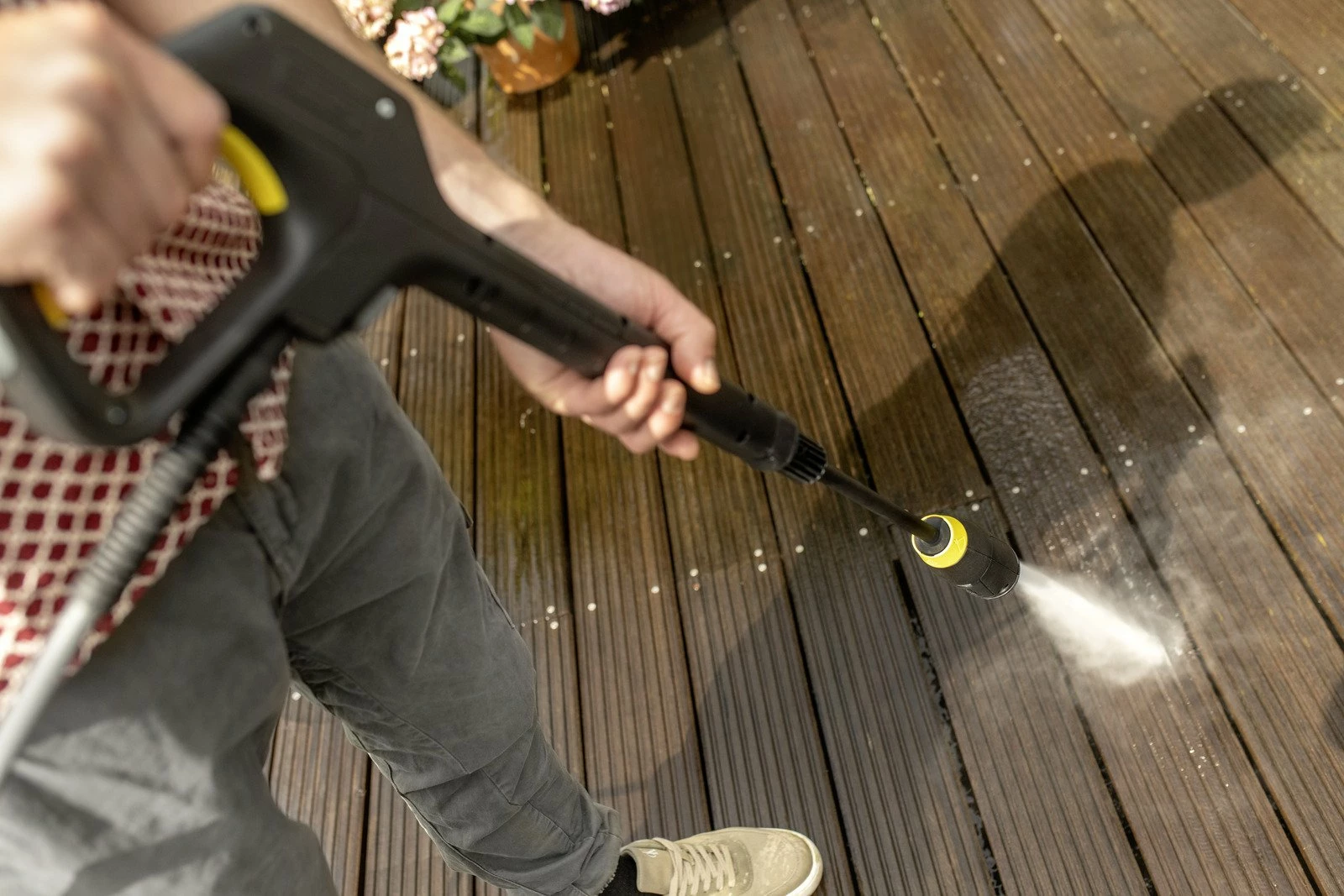 Lavarëse me presion Karcher K 4 Comfort Premium Home 1.324-753.0, 130 bar, 1800 W, 420 l/h, zorrë 8 m, Home Kit, e verdhë/zezë