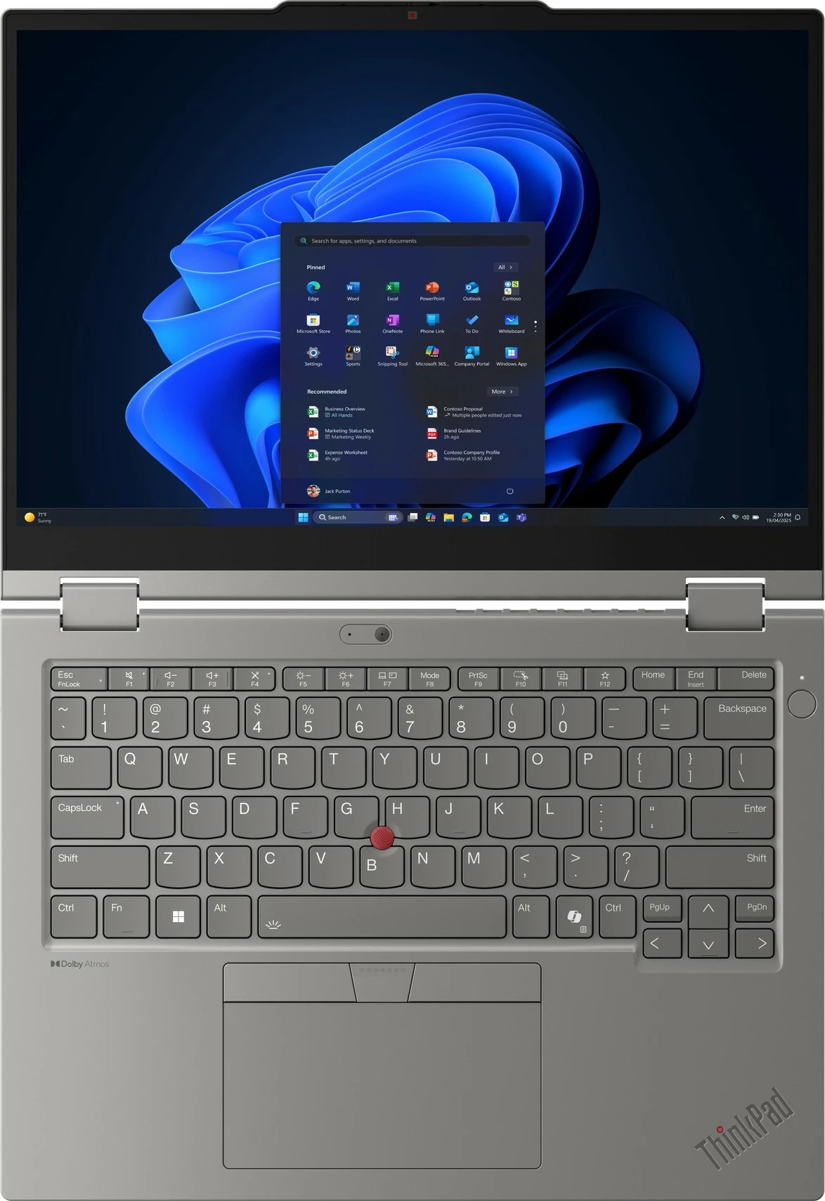 Kompjuter Lenovo ThinkPad L13 2in1 G6 Ultra7 255U 32GB 1TB Touch 4G gri