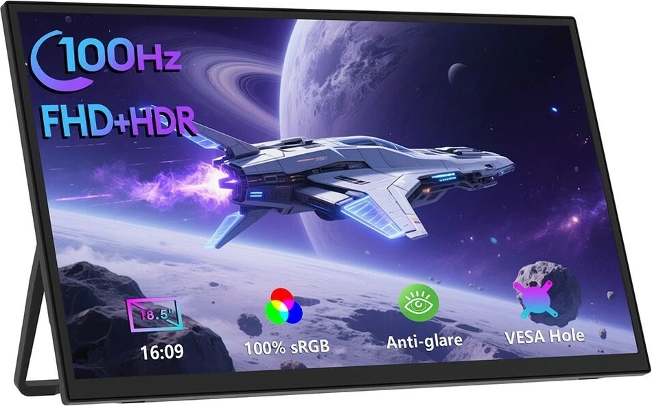 Monitor Zeuslap Z18S 18.5 inch, Full HD, IPS, 100Hz, zi