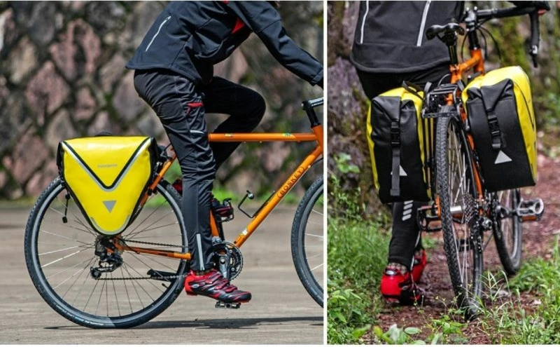 Çantë bagazhi për biçikletë Rockbros, e verdhë