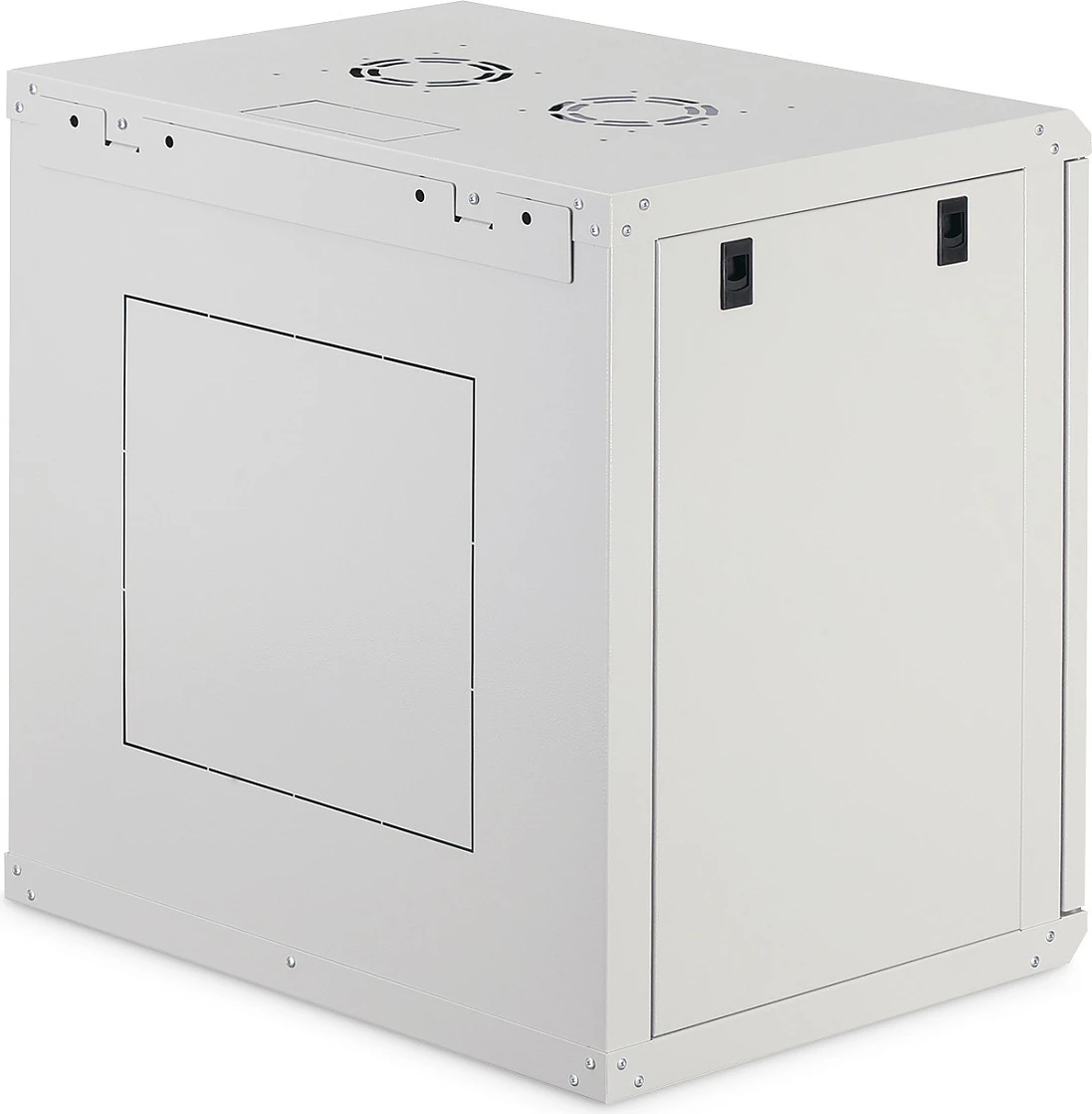 Kabinet rrjeti muror Digitus Dynamic-N 12U, 600x450 mm, derë xhami, gri e hapur