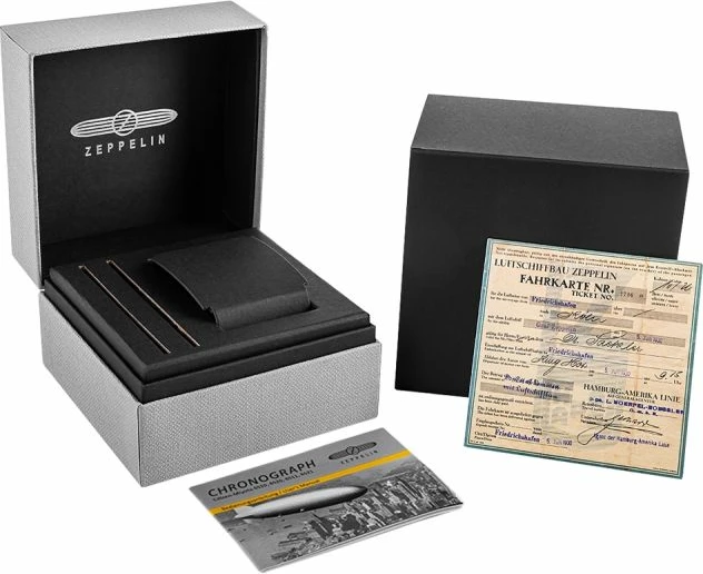 Orë dore për meshkuj Zeppelin, e zezë