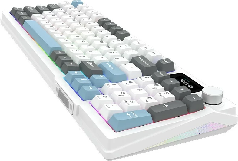 Kasë mekanike Aqirys Atria, 96%, 95 taste, RGB, USB Type-C, e bardhë