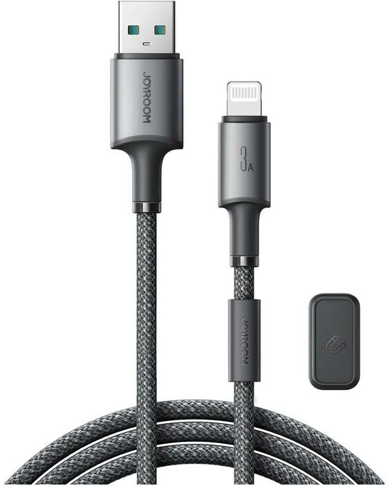 Kabllo Joyroom S-A50 Unlimited, USB në Lightning, 1.2m, 3A, Gri