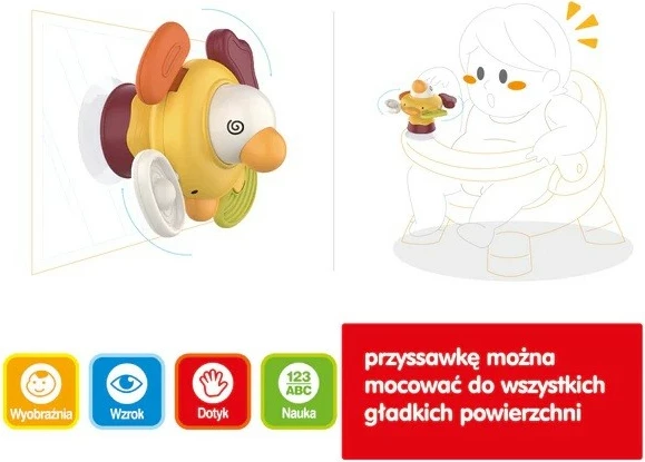 Lodër ndijore interaktive ASKATO, model 122946, plastikë & silikon, shumëngjyrëshe