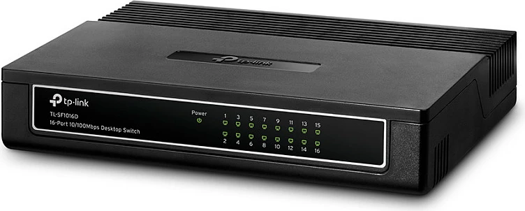 Switch TP-Link TL-SF1016D, 16-Port Fast Ethernet 10/100, Rackmount, i zi