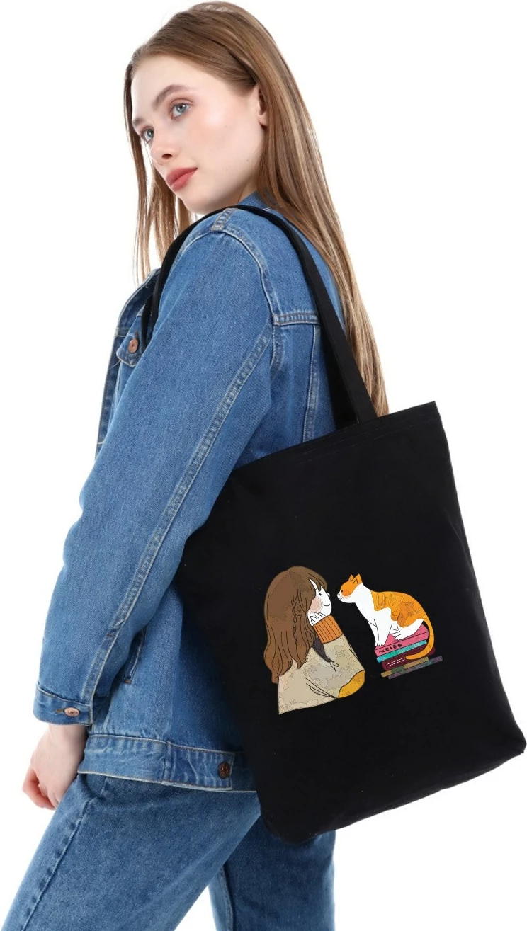 Çantë tote Zoozie Bags, 1519, e zezë, 35x40x8cm