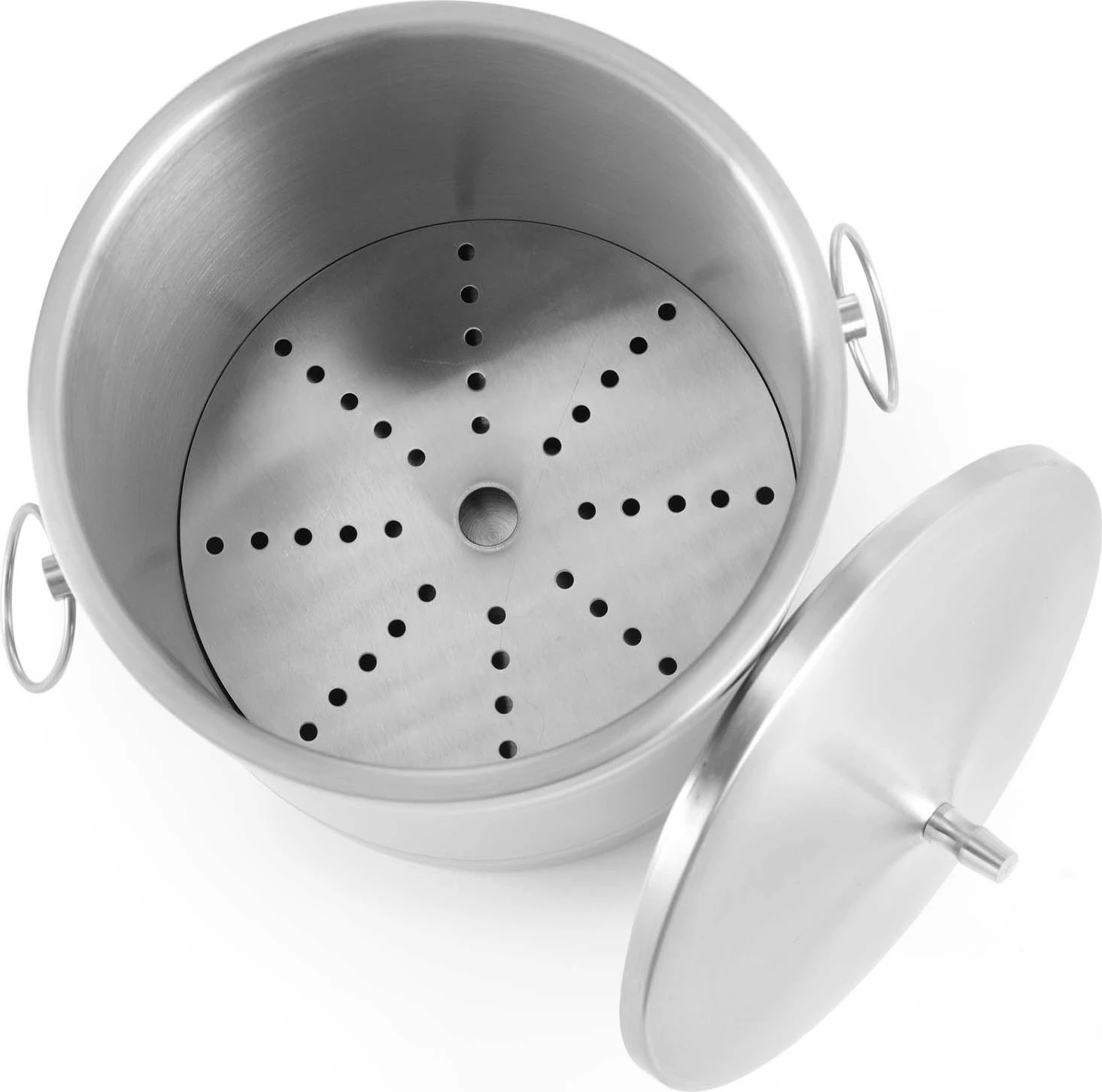 Kovë akulli me dy shtresa, Bar Up, 5L, inox, Ø200 x H230mm, argjendtë