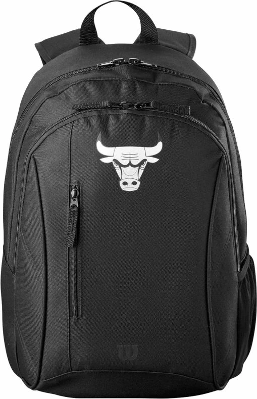 Çanta shpine për meshkuj dhe fëmijë Wilson, ekipi i NBA Chicago Bulls, e zezë