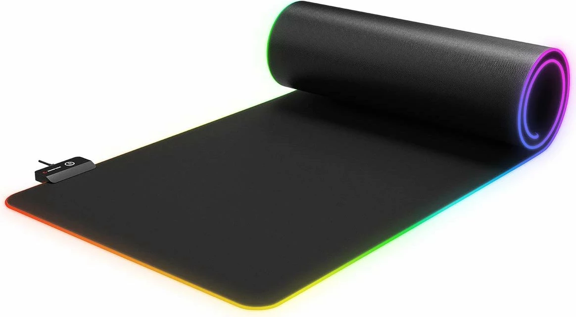 Mauspad gaming Rampage MP-24 RGB 30x80cm RGB 3mm e zezë