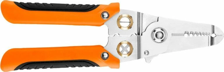 Pinca për zhveshje kabllosh Neo Tools 01-549 6-në-1 180 mm, portokalli/zi