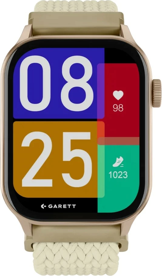 Smartwatch Garett Activity 3 AMOLED 1.96\", IP68, Bluetooth, 340 mAh, set 2 rripa, ari