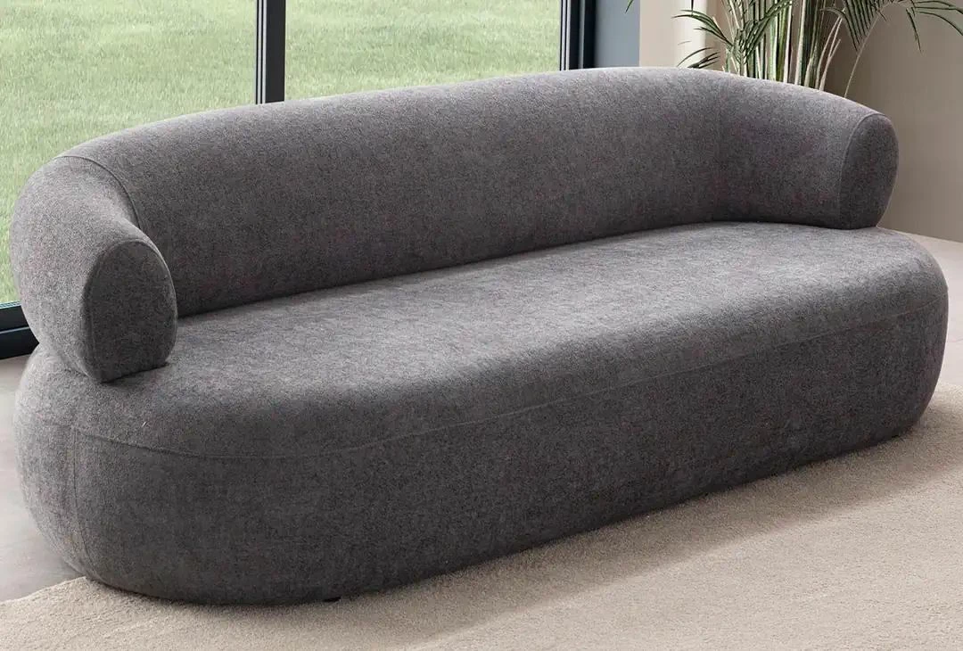 Divan treshe Atelier del Sofa, Roma, ngjyrë gri e errët