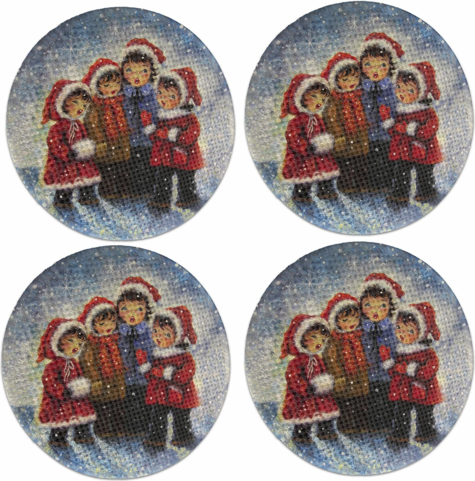 Set nënshtrues tavoline Hermia Concept, shumëngjyrëshe, 3105Supla (4 copë)