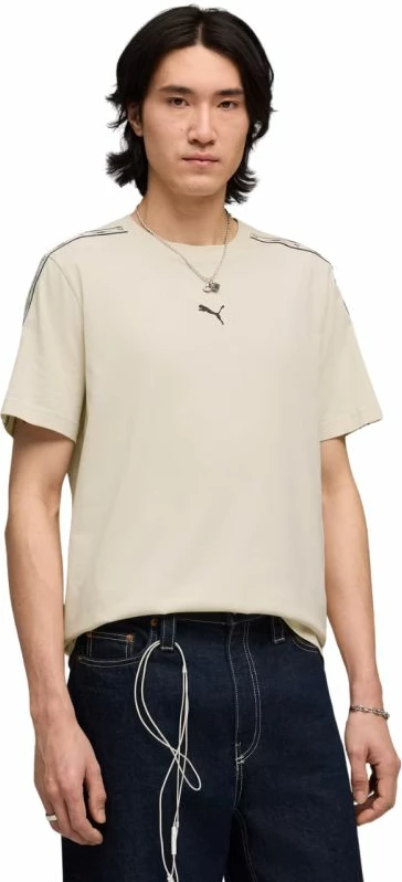 Maicë për meshkuj Puma Tape Tee 691693 87, bezhë