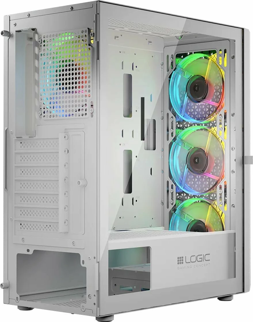 Kasë Logic Concept Aramis ARGB Midi Tower ATX/mATX, pa furnizim, e bardhë