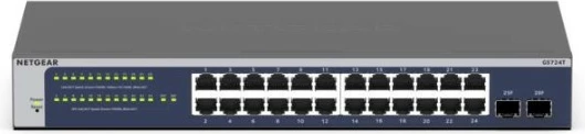 Switch i mençur Netgear GS724T-600EUS, 24 porta Gigabit, rackmount