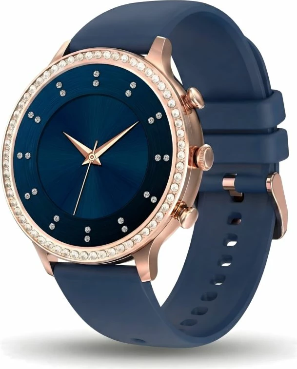 Smartwatch Gravity GT5-6 për femra, rrip dhe byzylyk rose gold