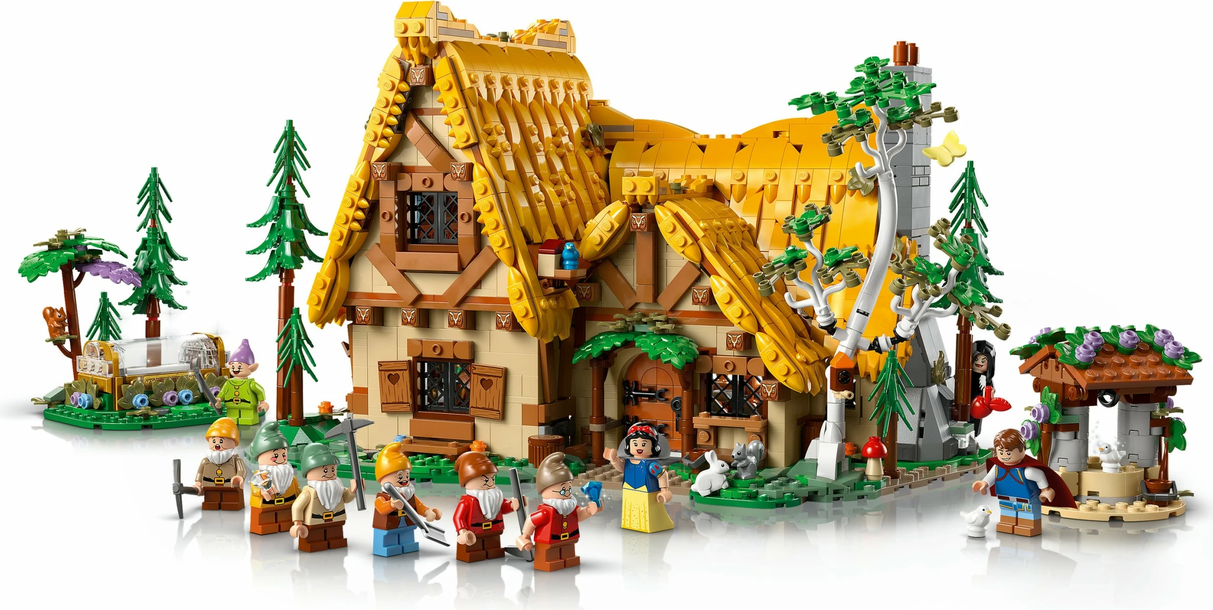 Set ndërtimi LEGO Disney Borëbardha dhe Shtatë Xhuxhat, 2228 pjesë, Multingjyrësh