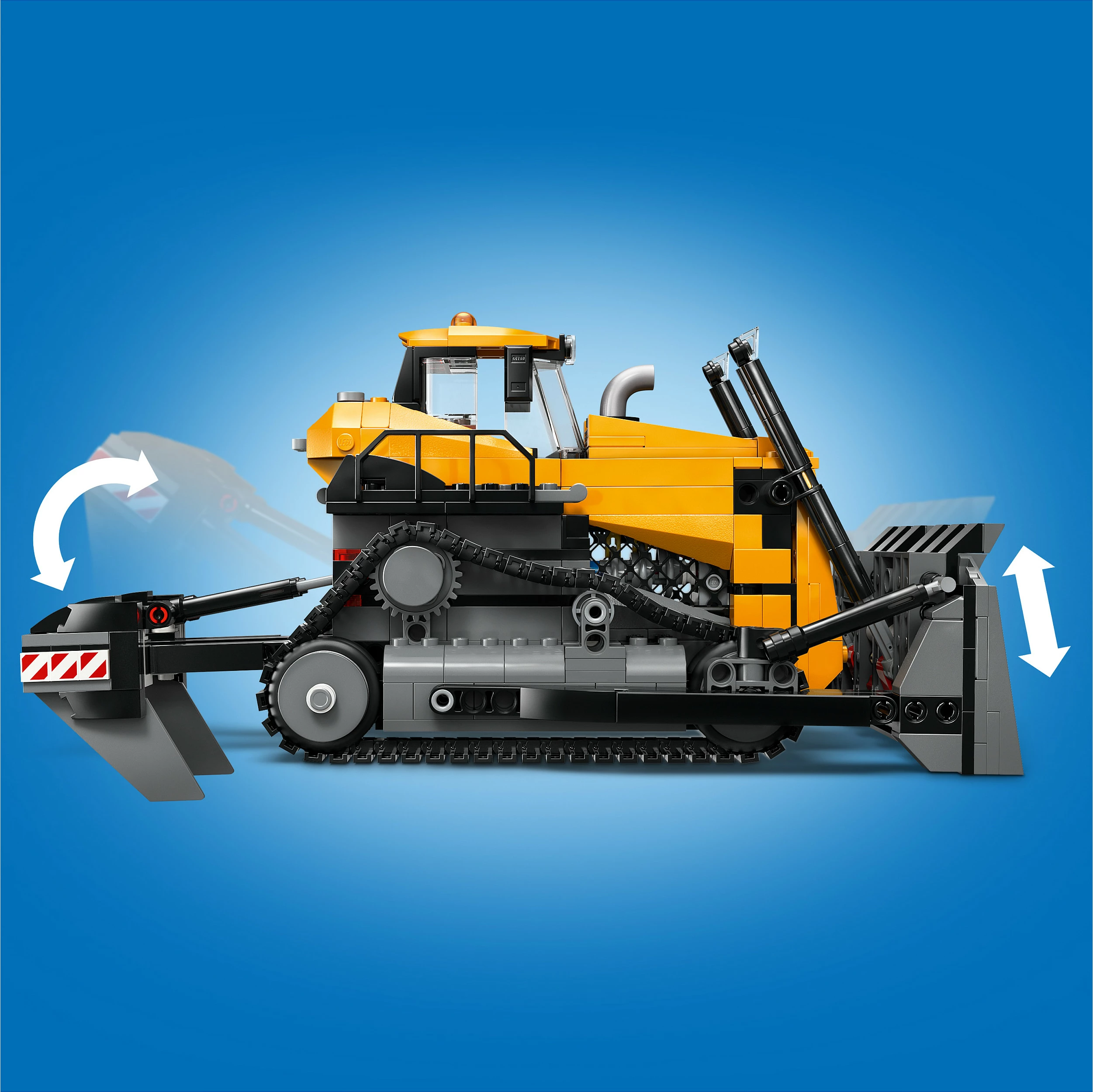 Set ndërtimi LEGO City Bulldozer i Verdhe 60466, 682 copë, 8+ vjeç, shumëngjyrësh
