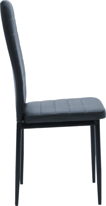 Set tavoline me karrige, Balou-Parker, 5 copë, ngjyrë e zezë-antracit, D120x73cm