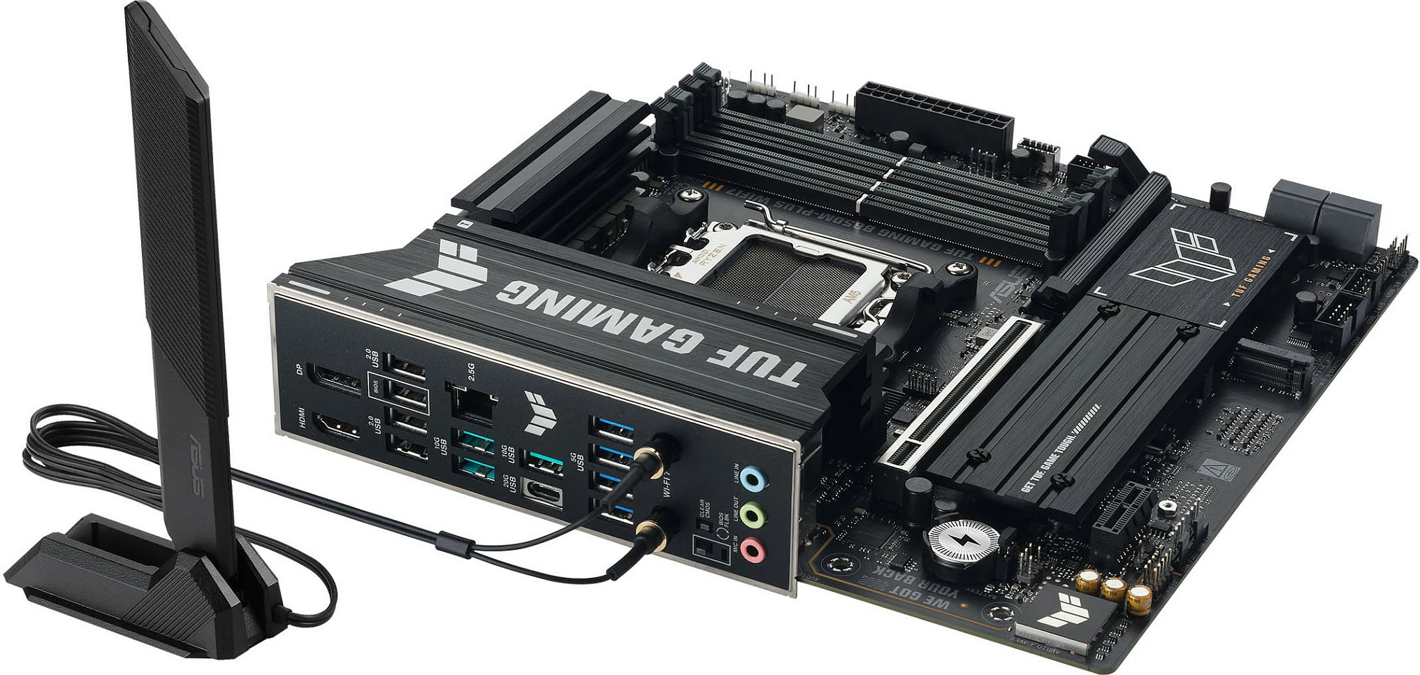Pllakë amë ASUS TUF GAMING B850M-PLUS WIFI7, Socket AM5, micro ATX, DDR5 deri 256GB, WiFi 7