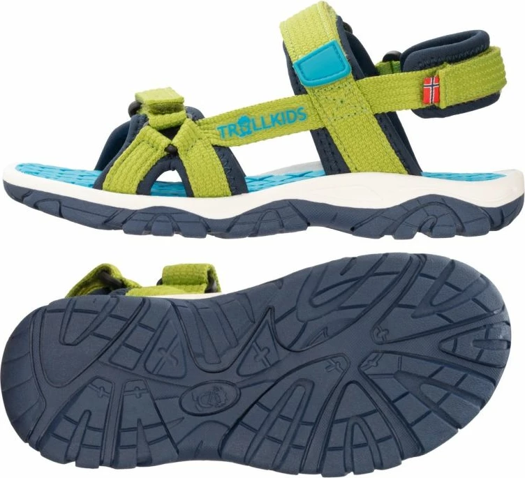 Sandale për fëmijë Trollkids, të gjelbra
