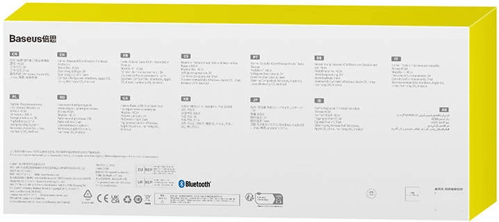 Tastierë wireless Baseus K01A, tri-modesh, gri e zbehtë (Frosted Gray)
