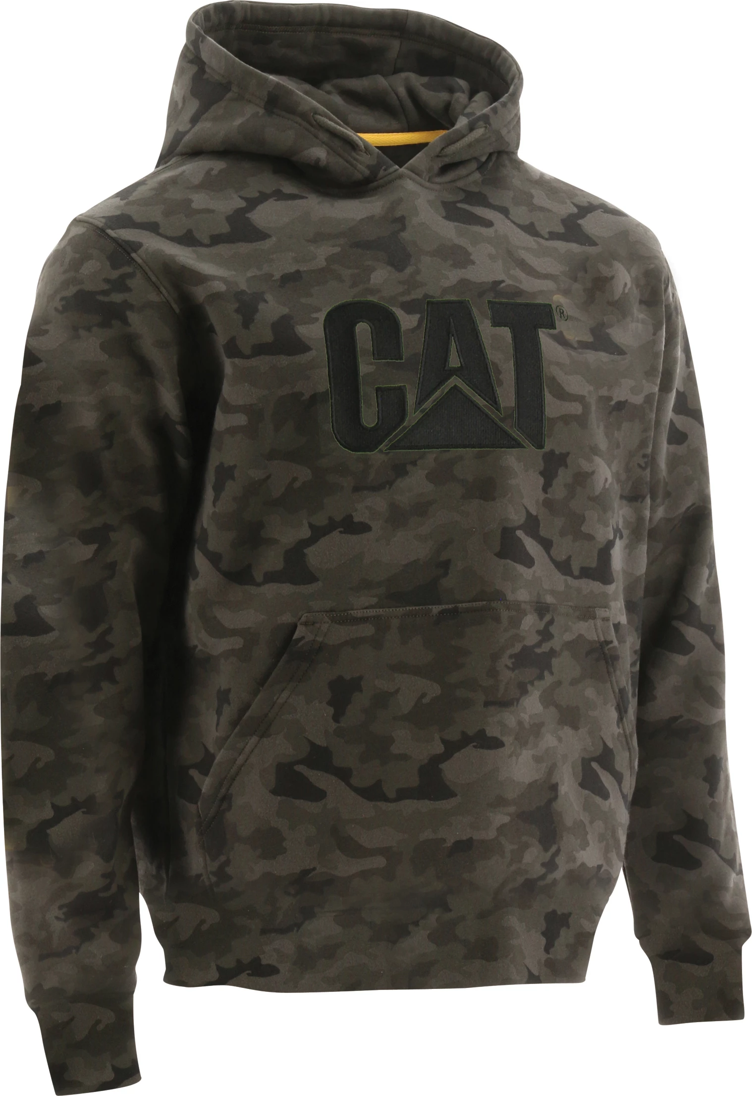 Duks me kapuç CAT W10646, 70% pambuk/30% poliestër, XL, kamuflazh