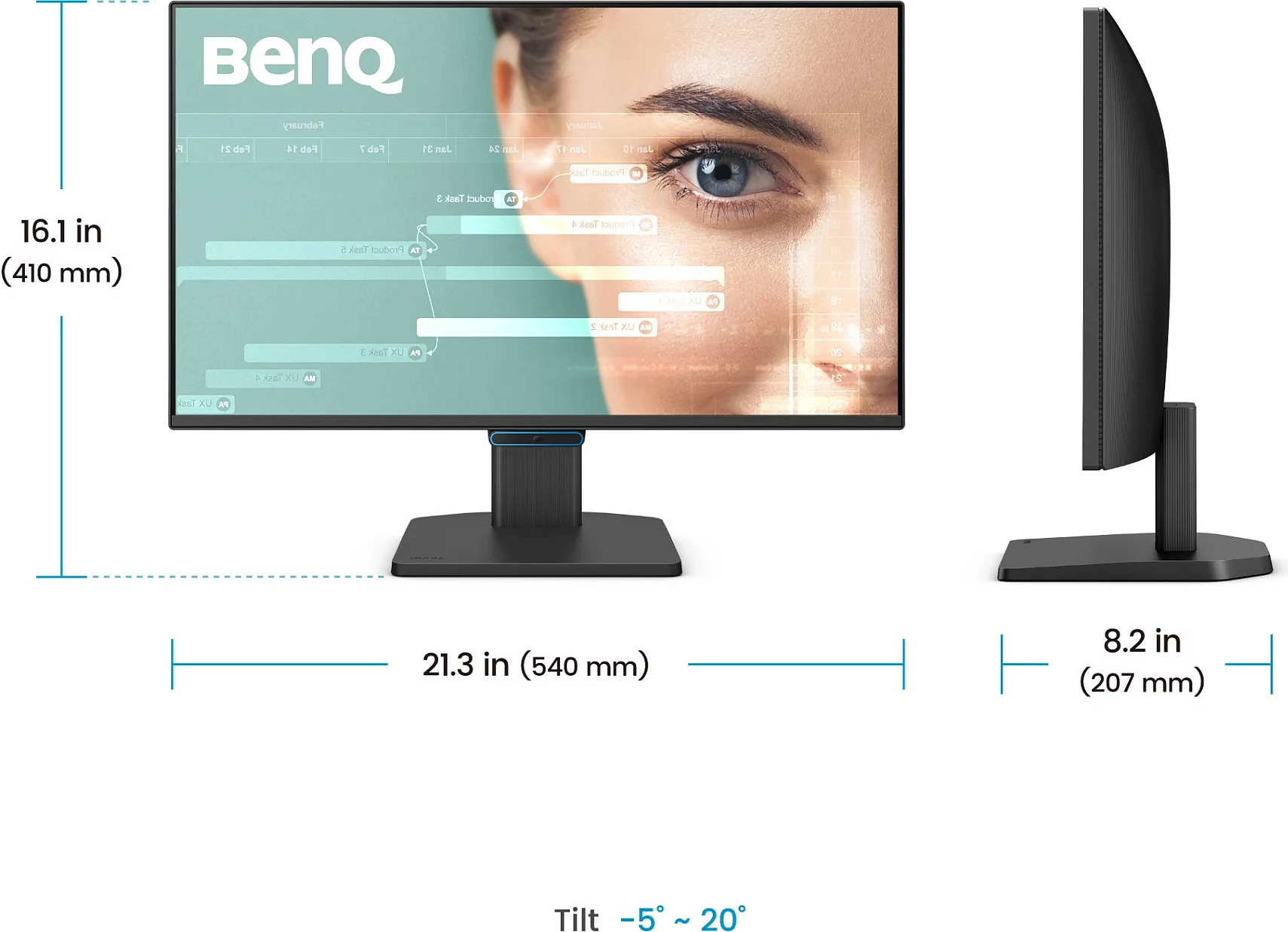 Monitor BenQ GW2490C 23.8" Full HD IPS, USB-C, FreeSync, altoparlantë të integrum, i zi