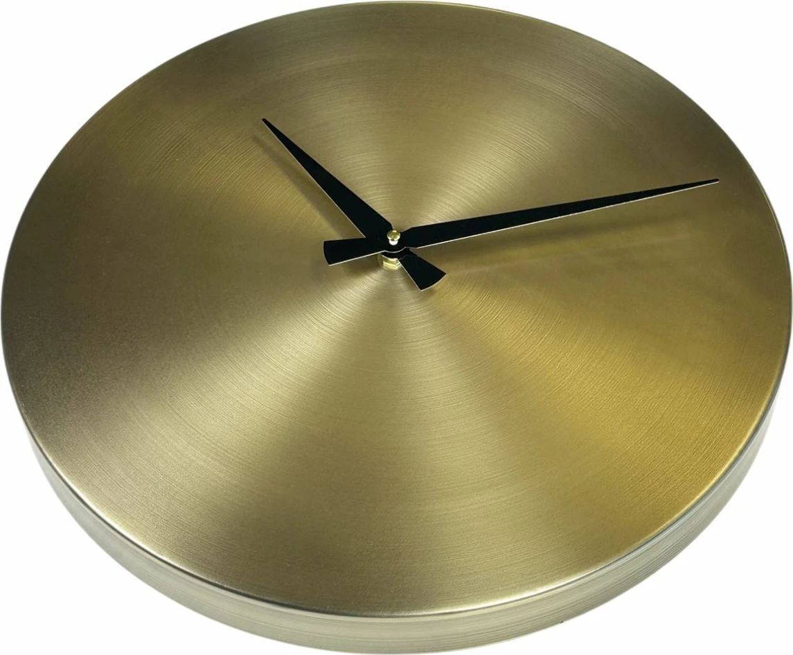 Orë muri dekorative metalike Wallity, ari, e zezë, 35cm