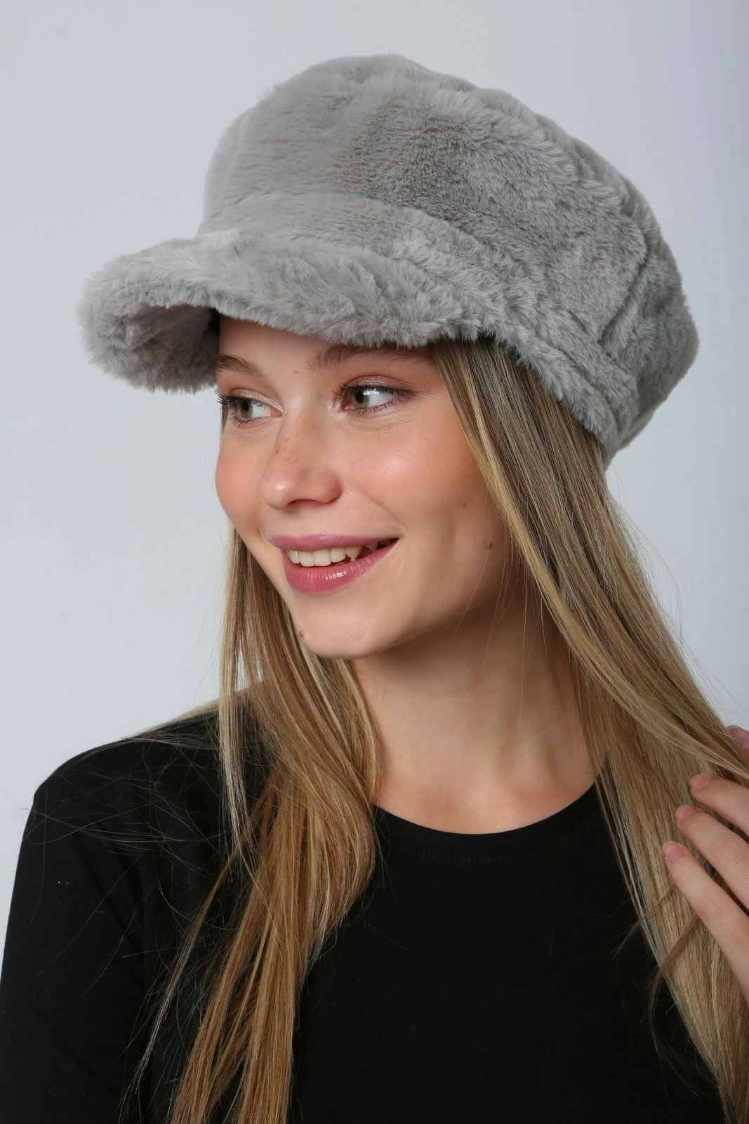 Kapelë për gra, ngjyrë gri, Jumeon, Spk1128