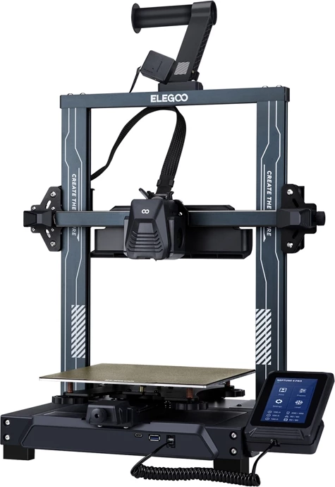 printer 3D ELEGOO Neptune 4 Pro 225×225×265 mm 500 mm/s Klipper 300°C auto-level 121 pika LAN/USB