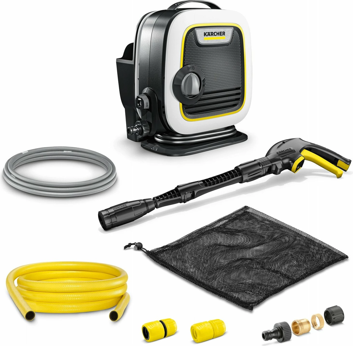 Larëse me presion Karcher K Mini Plus 1.600-070.0, 110 bar, 1400 W, zorrë 5 m, set me pistoletë G 110 Q + lancë Vario Power