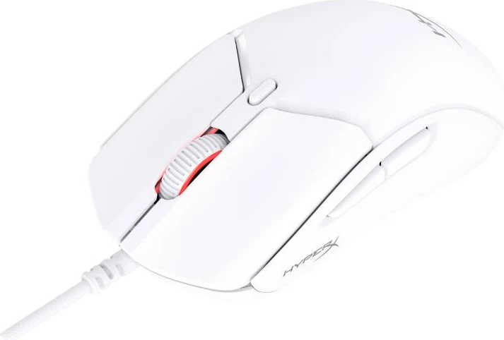 Maus gaming, HyperX Pulsefire Haste 2 6N0A8AA, 26K DPI, 8000 Hz, 6 butona programueshëm, 53 g, me kabllo, e bardhë