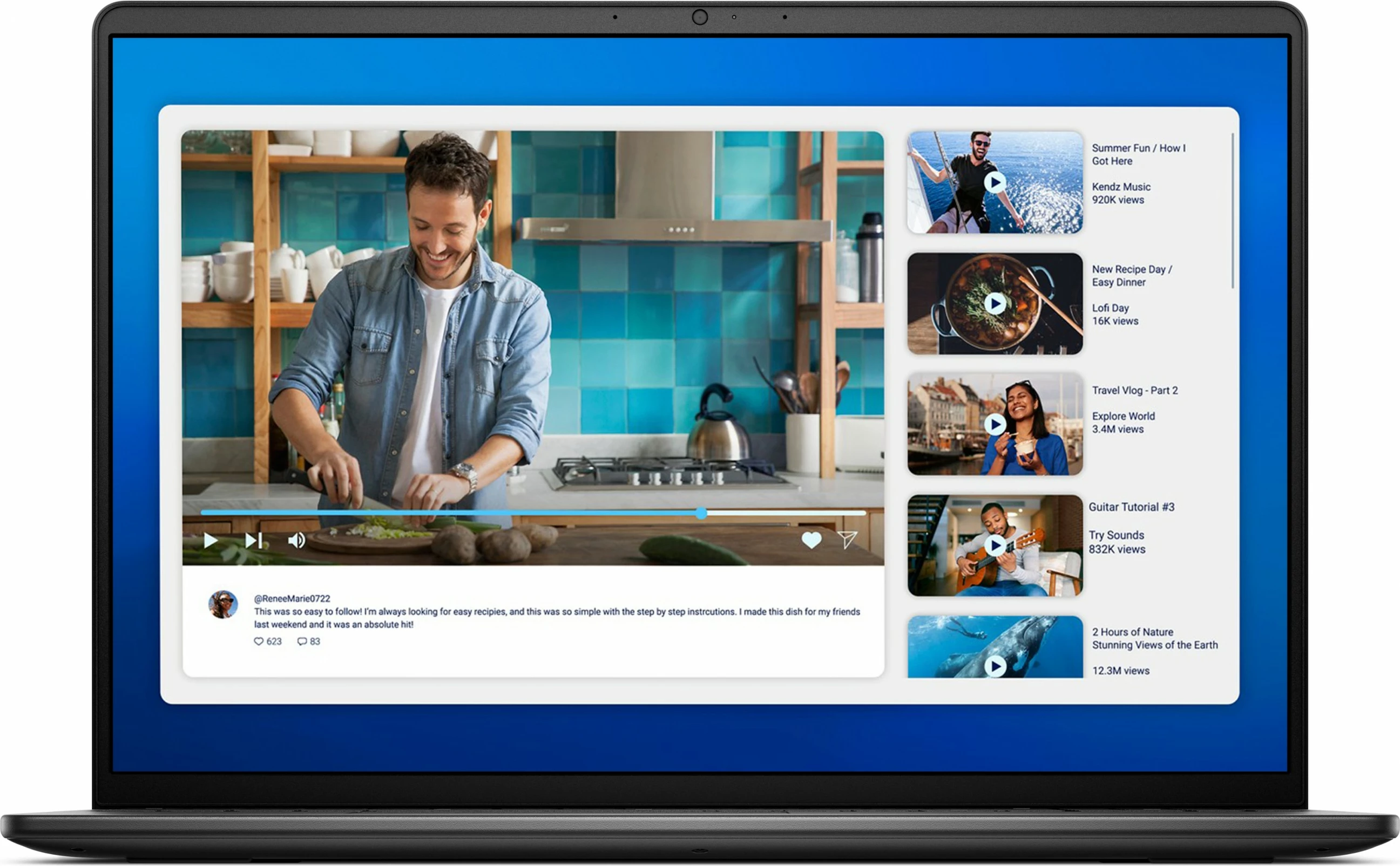 Kompjuter Dell DC16250 C7-150U, 16", 1920x1200, 41Wh, tastierë me dritë, i zi