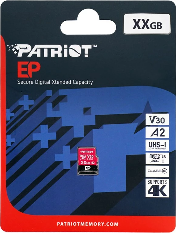 Kartelë memorie Patriot Memory EP A2 128 GB MicroSDXC, E zezë