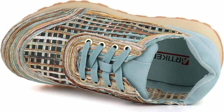 Këpucë femrash Artiker 58C1289, kaltër/bezhë