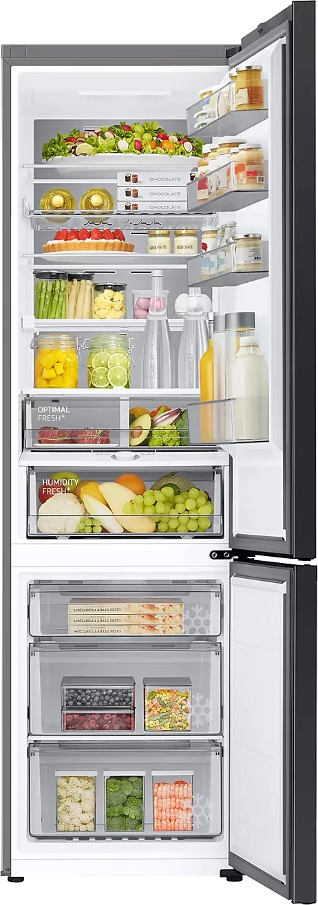 Frigorifer i kombinuar Samsung RB38C7B6CS9/EF 390 L BESPOKE, klasa energjetike C, Refined Inox