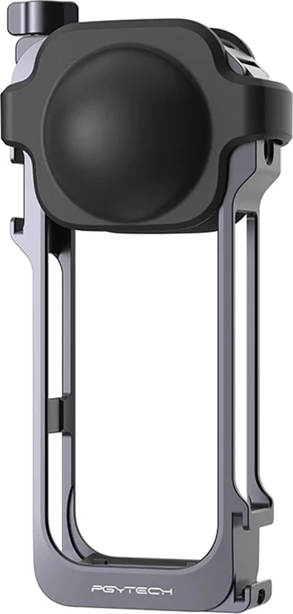 kornizë alumini mbrojtëse PGYTECH P-57C-020 për Insta360 X5, me porta 1/4\" dhe Quick-Mount, me kapak lente