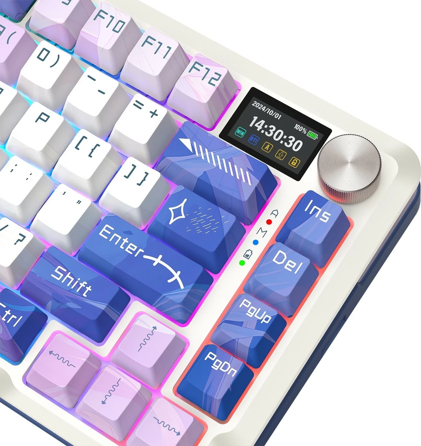 Tastierë mekanike Redragon Flekact Pro K708AK-RGB-PRO, 75%, RGB, wireless/wired, purple