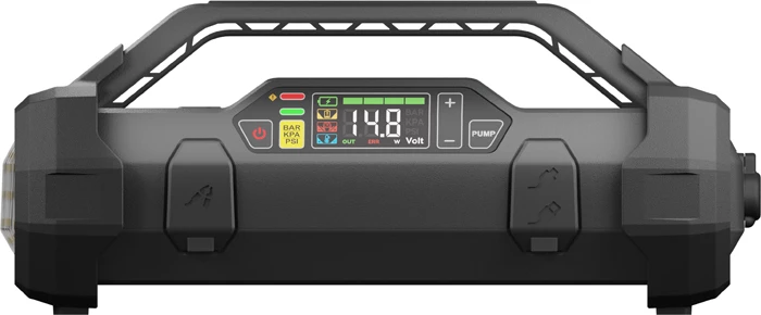 Startues baterie 12V Lokithor ApartX, kompresor ajri, power bank USB-C PD 60W, deri 3000A, i zi/gri, set me kabllo e aksesorë