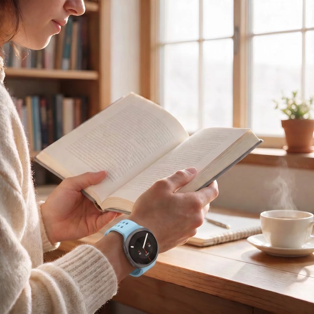 Rrip silikoni Tech-Protect Silicone Air për Samsung Galaxy Watch 40/44/46 mm, 22 mm, 1 copë, blu e çelët