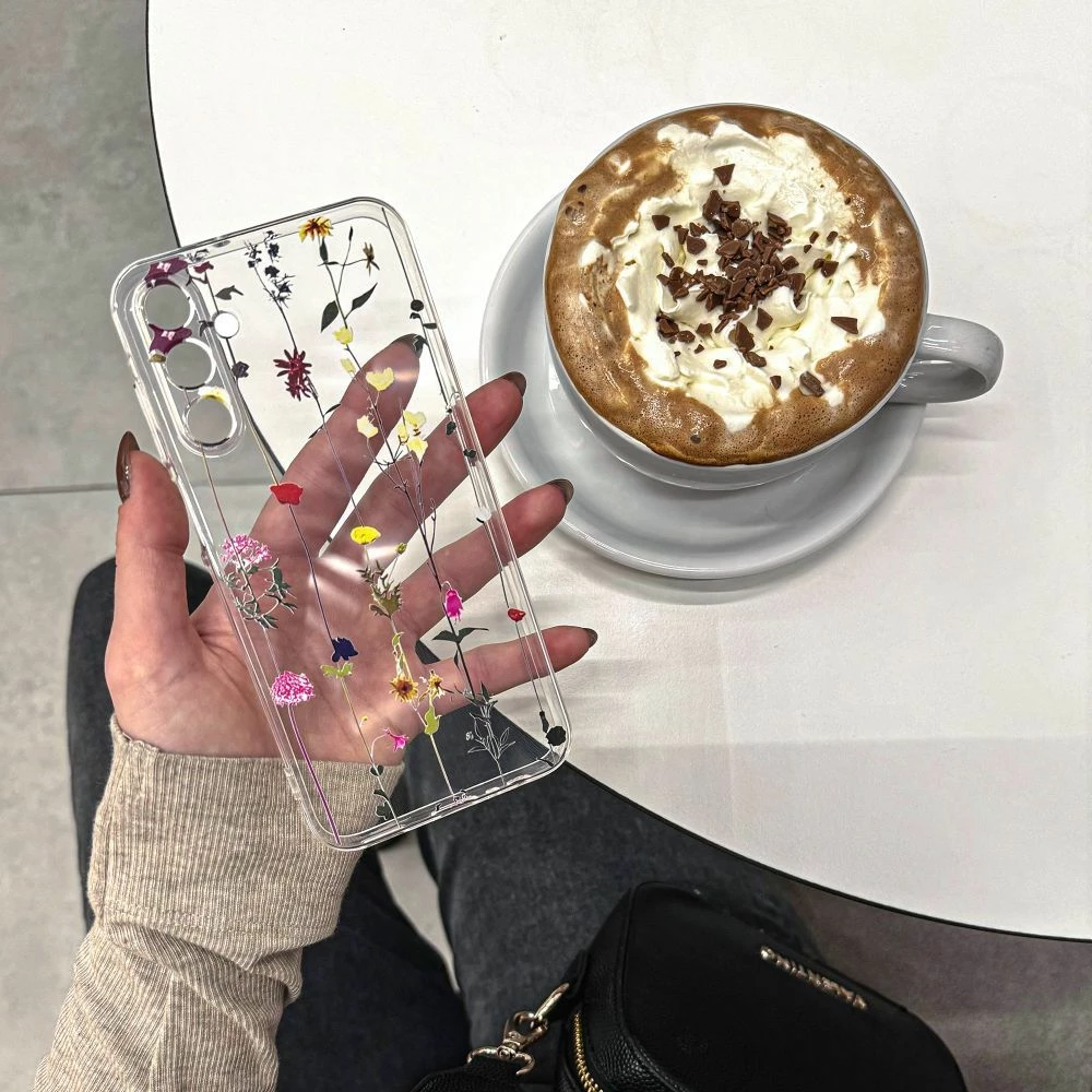 Mbështjellës Tech-Protect FlexAir+ për Samsung Galaxy A35 5G, lule shumëngjyrëshe