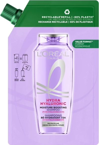 Shampon për femra L'Oreal Paris Elseve Hydra Hyaluronic Filling 500ml